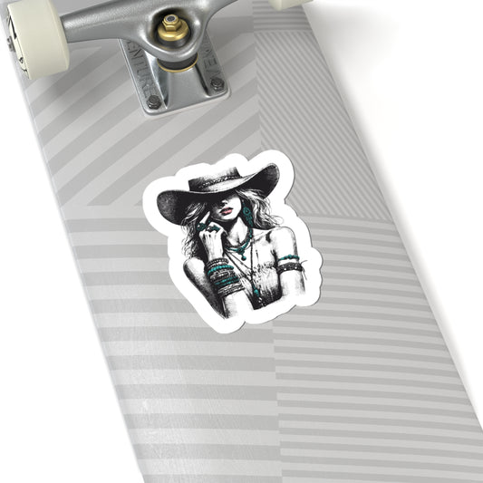 boho western cowgirl decal
