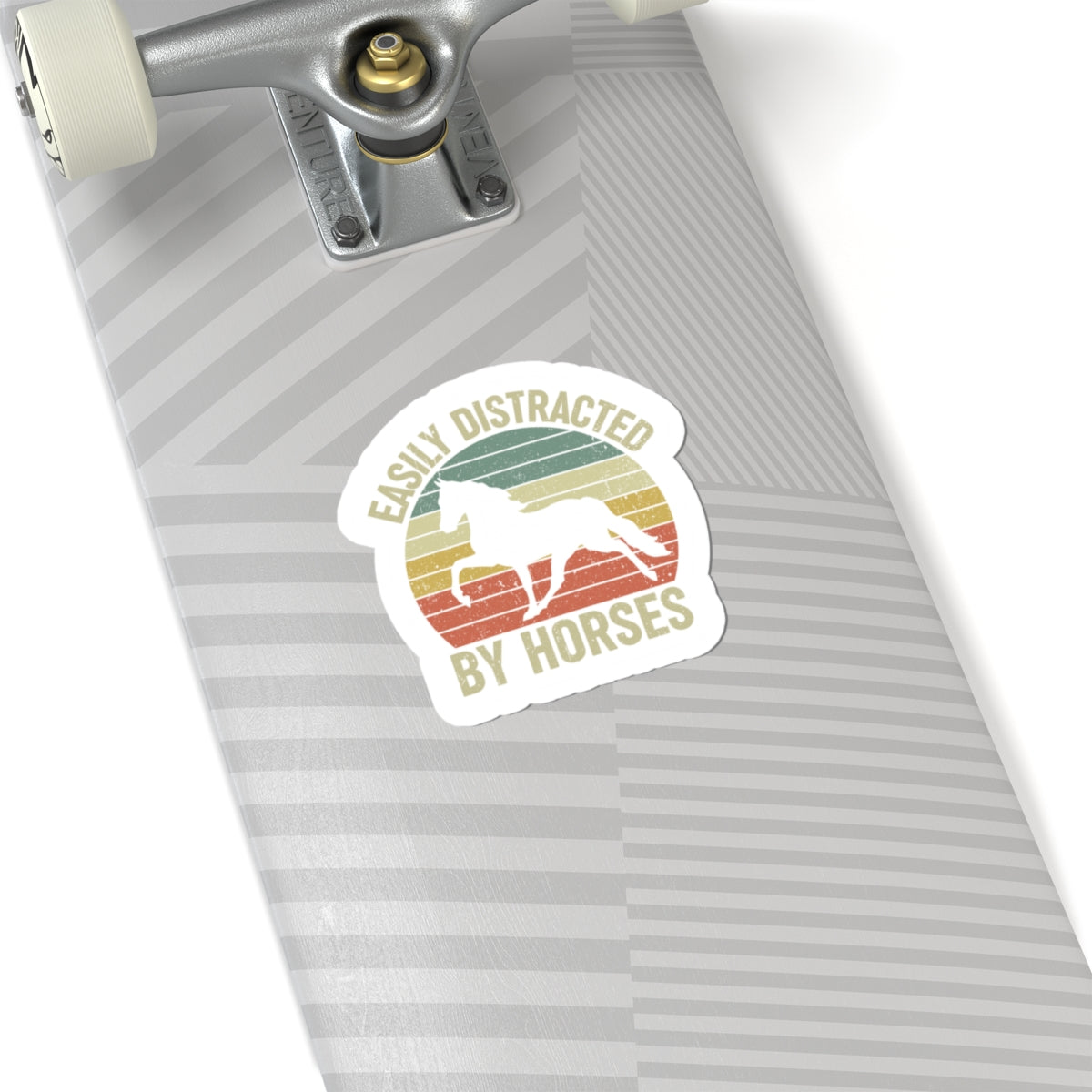 horse lover sticker retro design