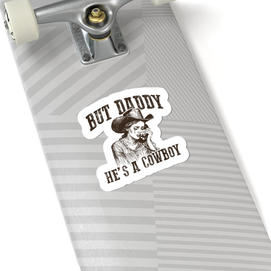 sad cowgirl phone sticker