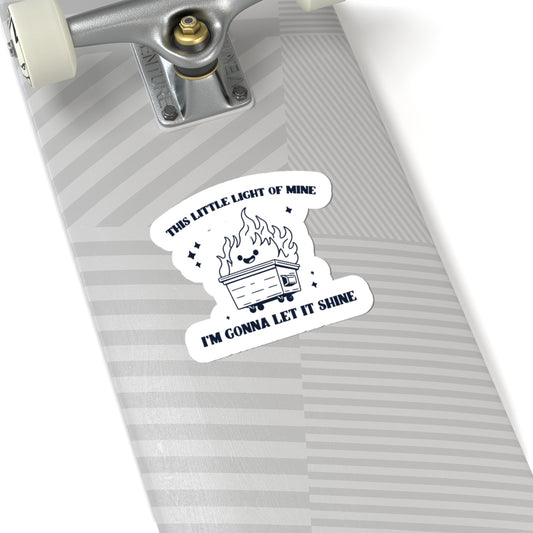 dumpster fire sticker decal