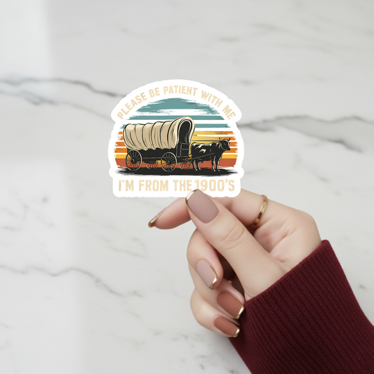 1900s wagon sticker
