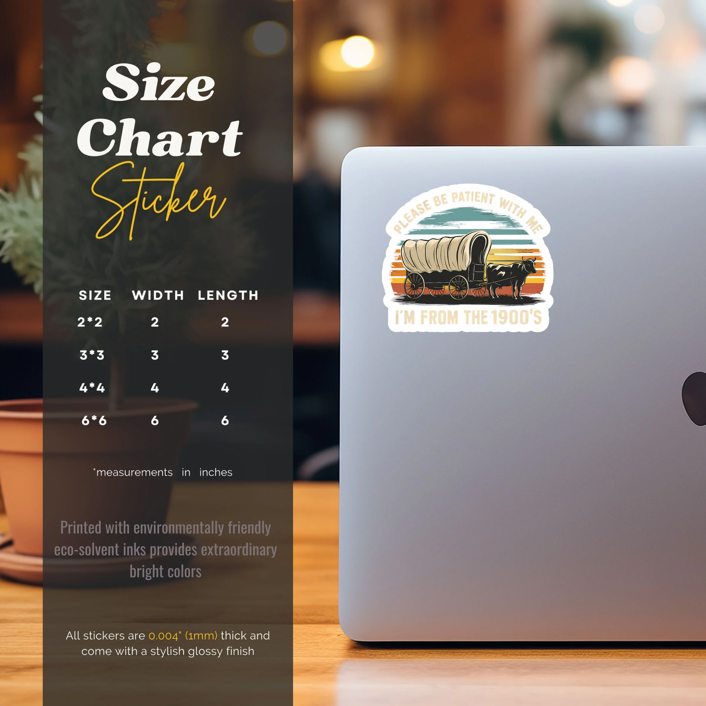 western wagon vinyl sticker