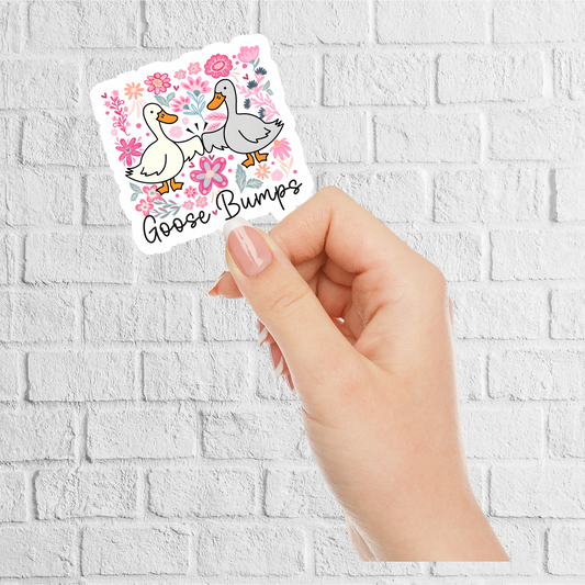 funny goose vinyl sticker design