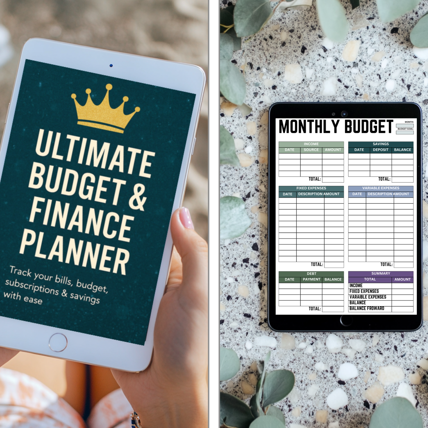 Digital Budget & Finance Planners
