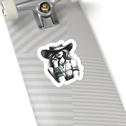 boho western cowgirl decal