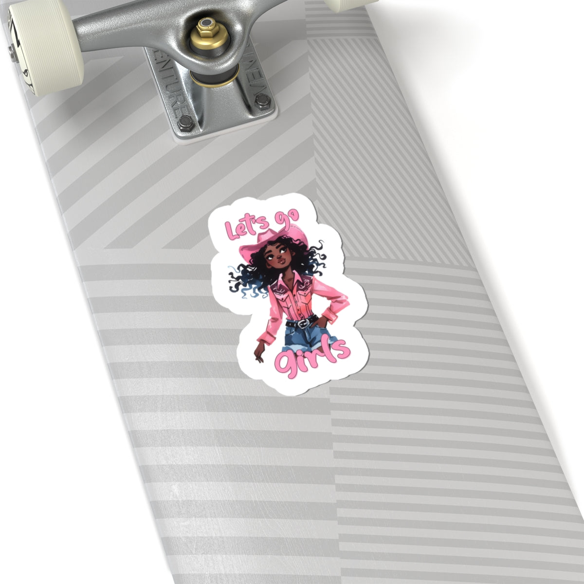 Denim Cowgirl Western Sticker Decal