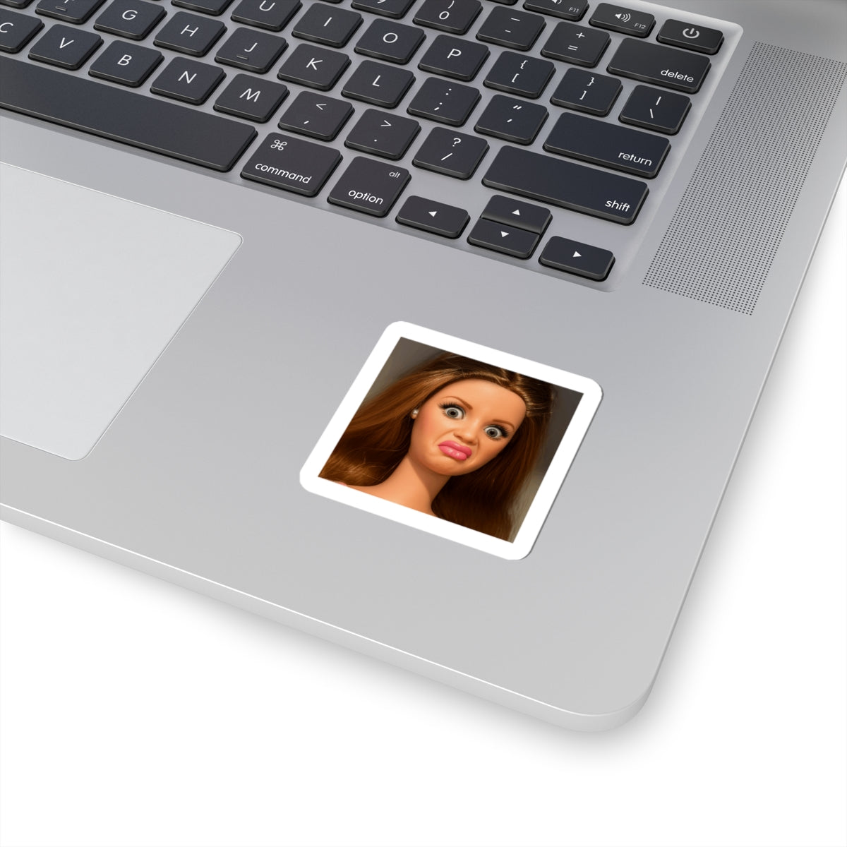 Unimpressed Doll Face Decal