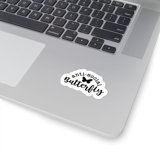introvert butterfly sticker