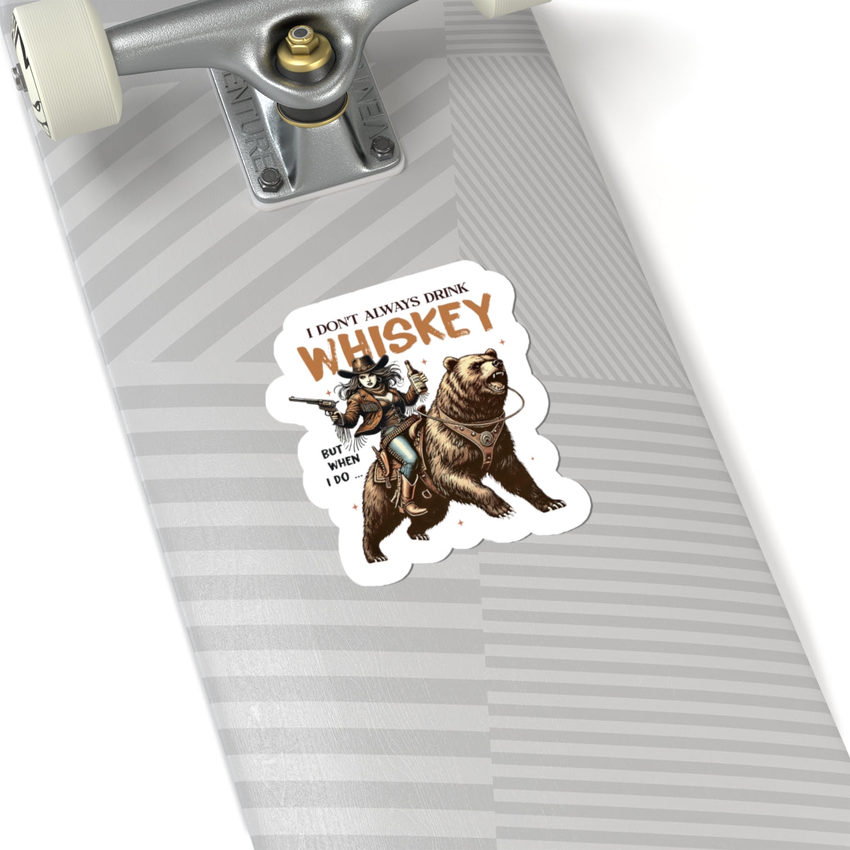 Vintage outlaw cowgirl sticker