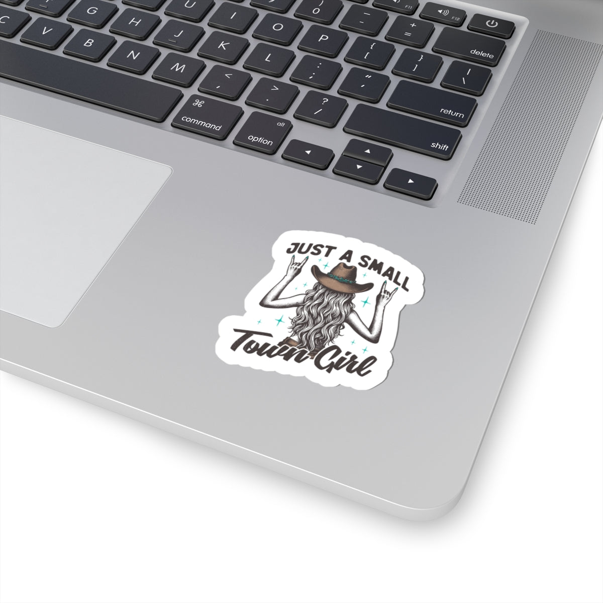 small town country girl brown sticker