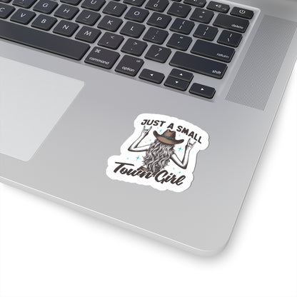 small town country girl brown sticker