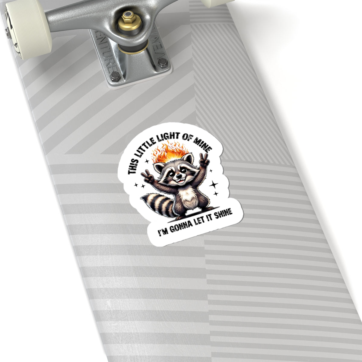 kiss cut raccoon sticker decal