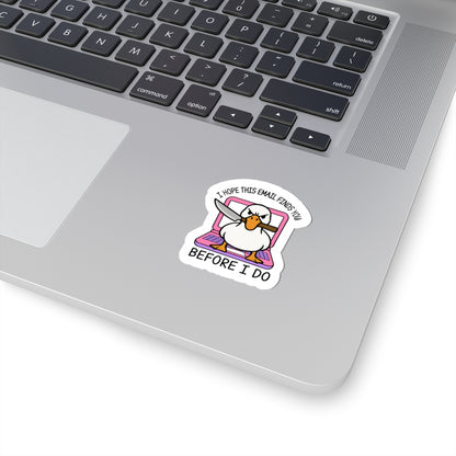 laptop duck vinyl sticker