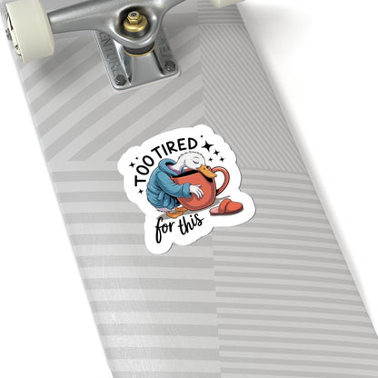 burnout duck sticker