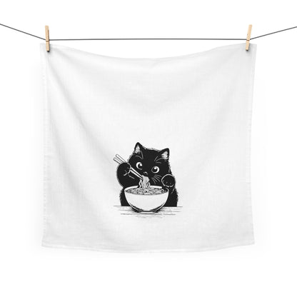 Ramen Cat Tea Towel