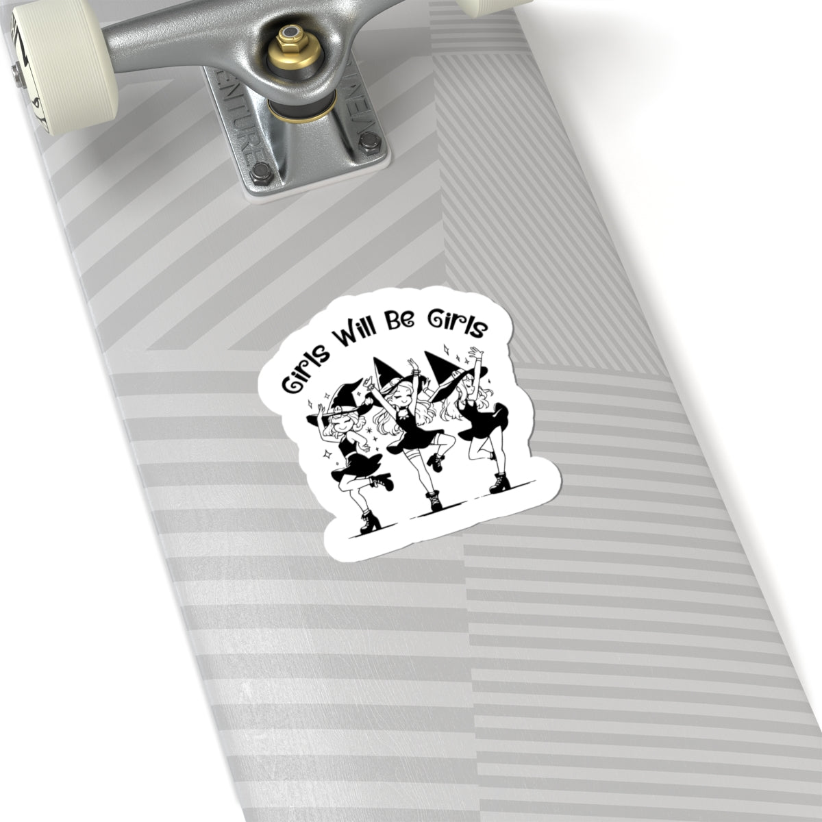 Spooky witch vinyl decal