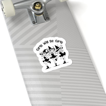 Spooky witch vinyl decal