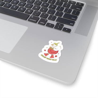 2. strawberry goose vinyl sticker