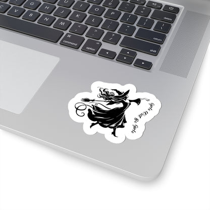 Girls Will Be Girls Witch Vinyl Sticker Decal