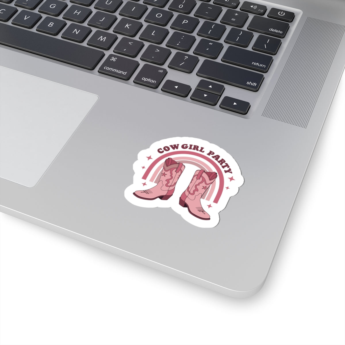 pink western boots sticker
