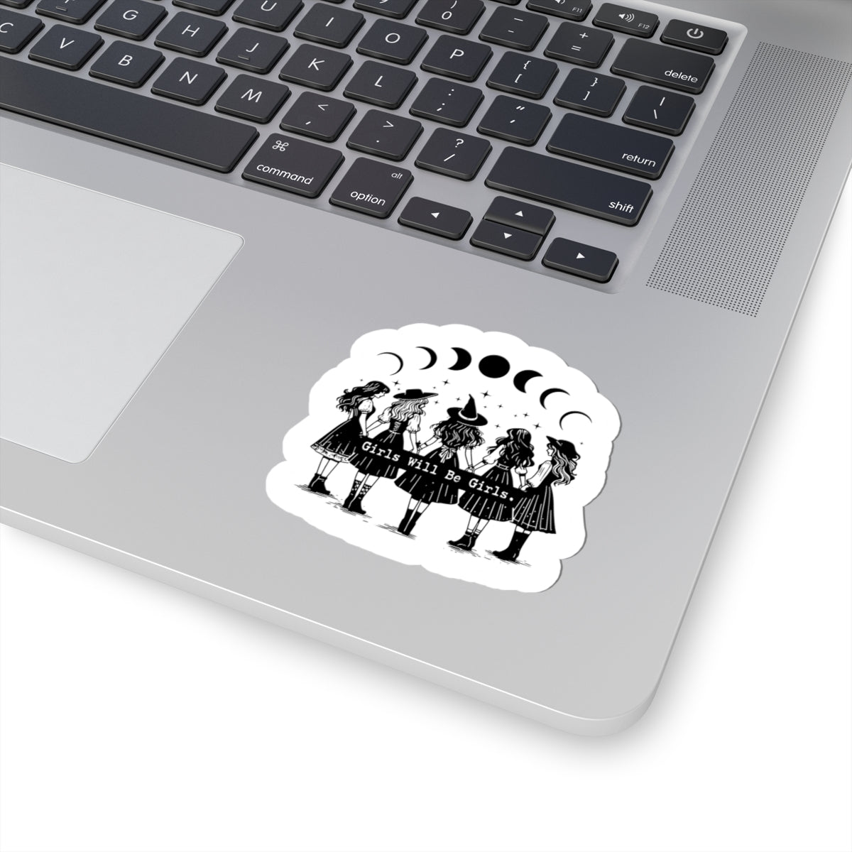 Celestial moon witch decal