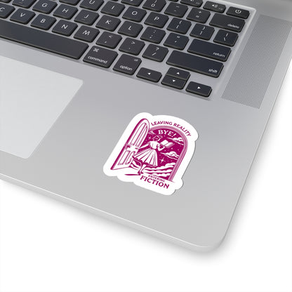reader doorway sticker pink
