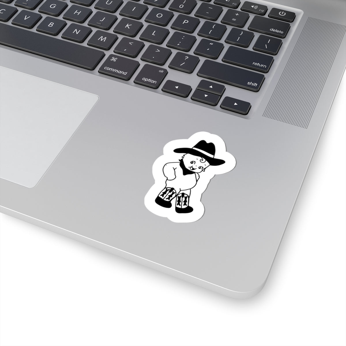 cowboy hat kewpie decal