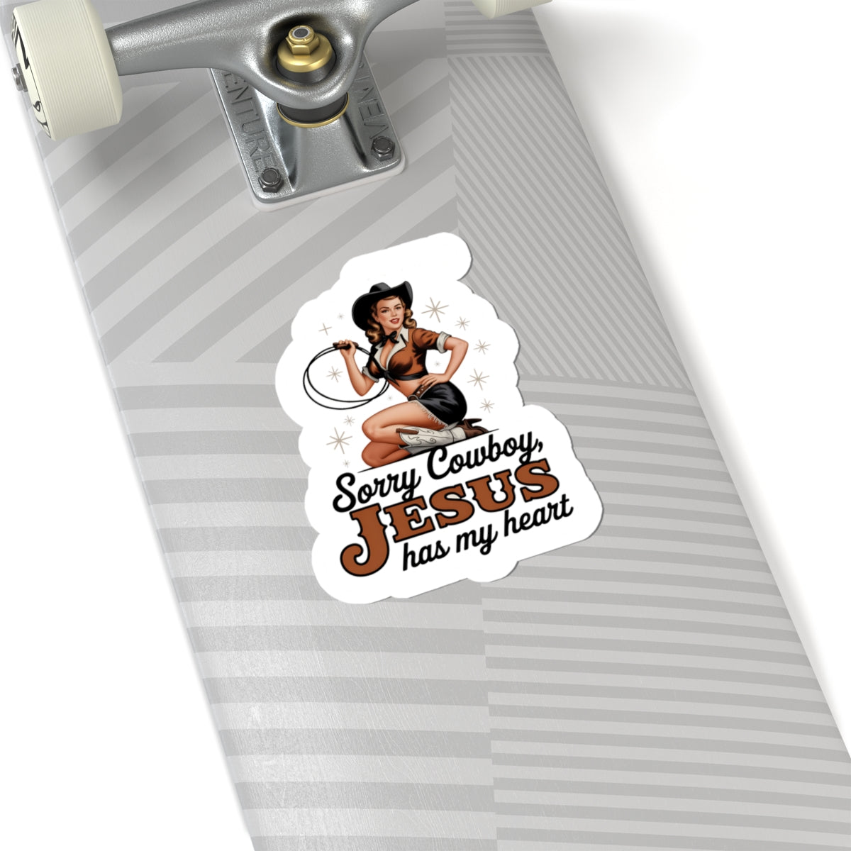 faith based cowgirl sticker