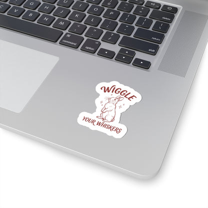wiggle your whiskers bunny sticker