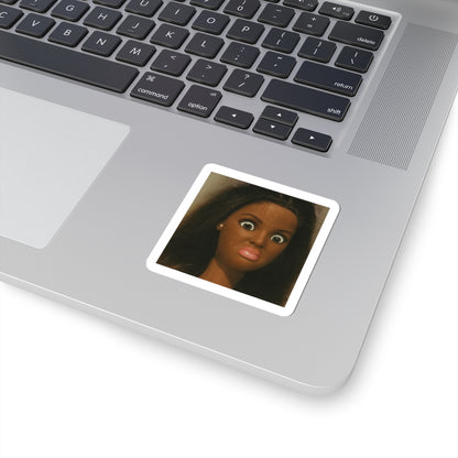 Black doll aesthetic vinyl sticker