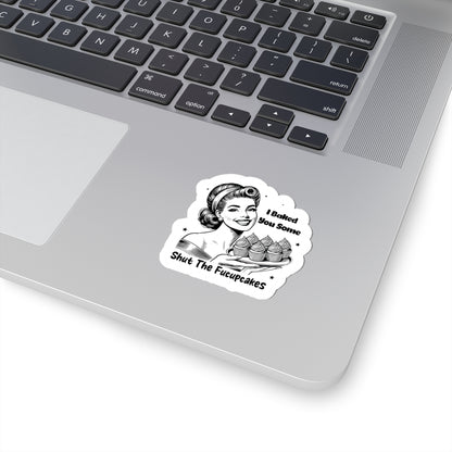 shut the fucupcakes sticker decal