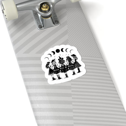 Girls Will Be Girls witch sticker decal