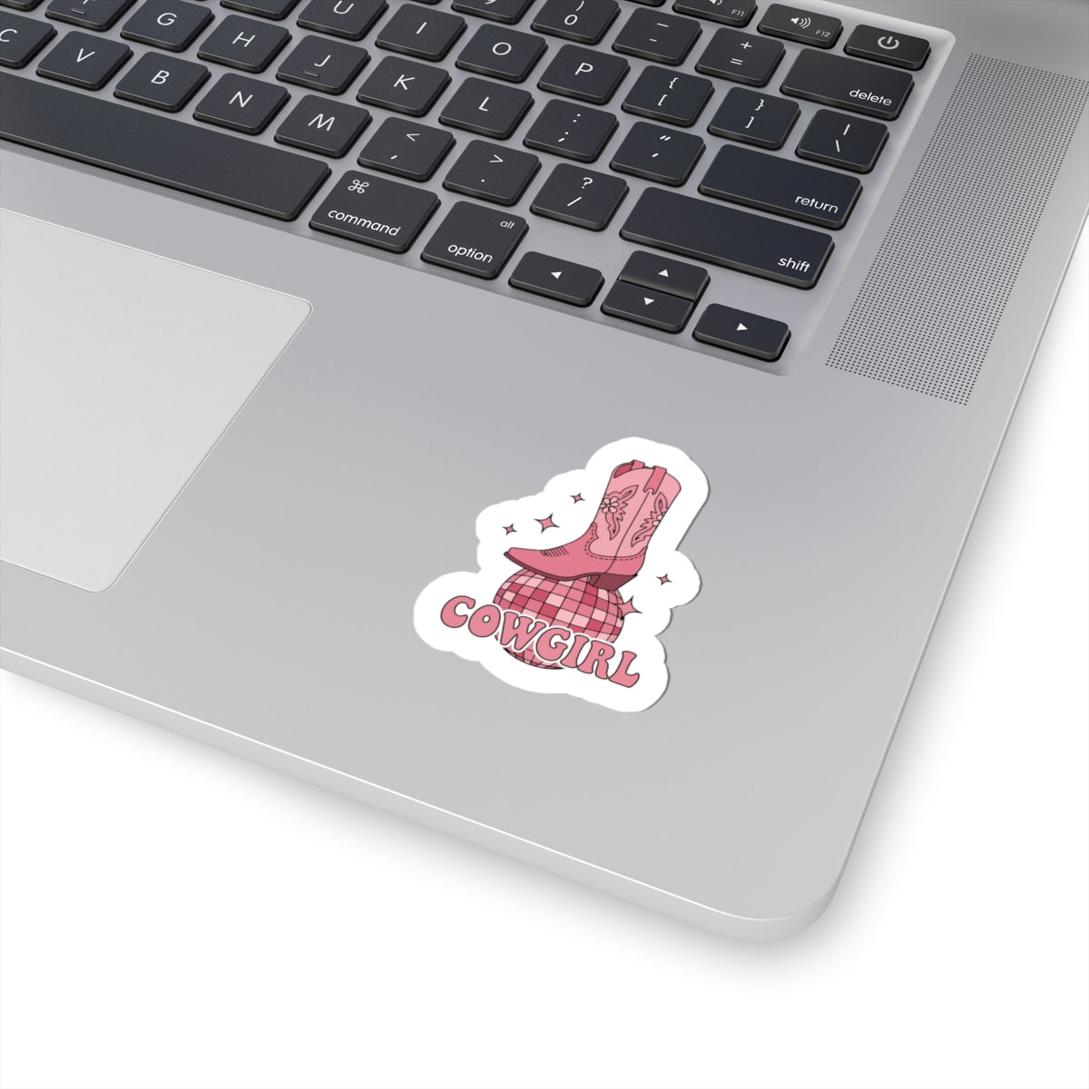 disco cowgirl boot decal