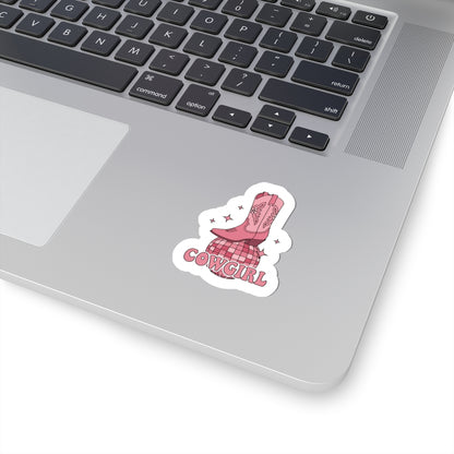 disco cowgirl boot decal