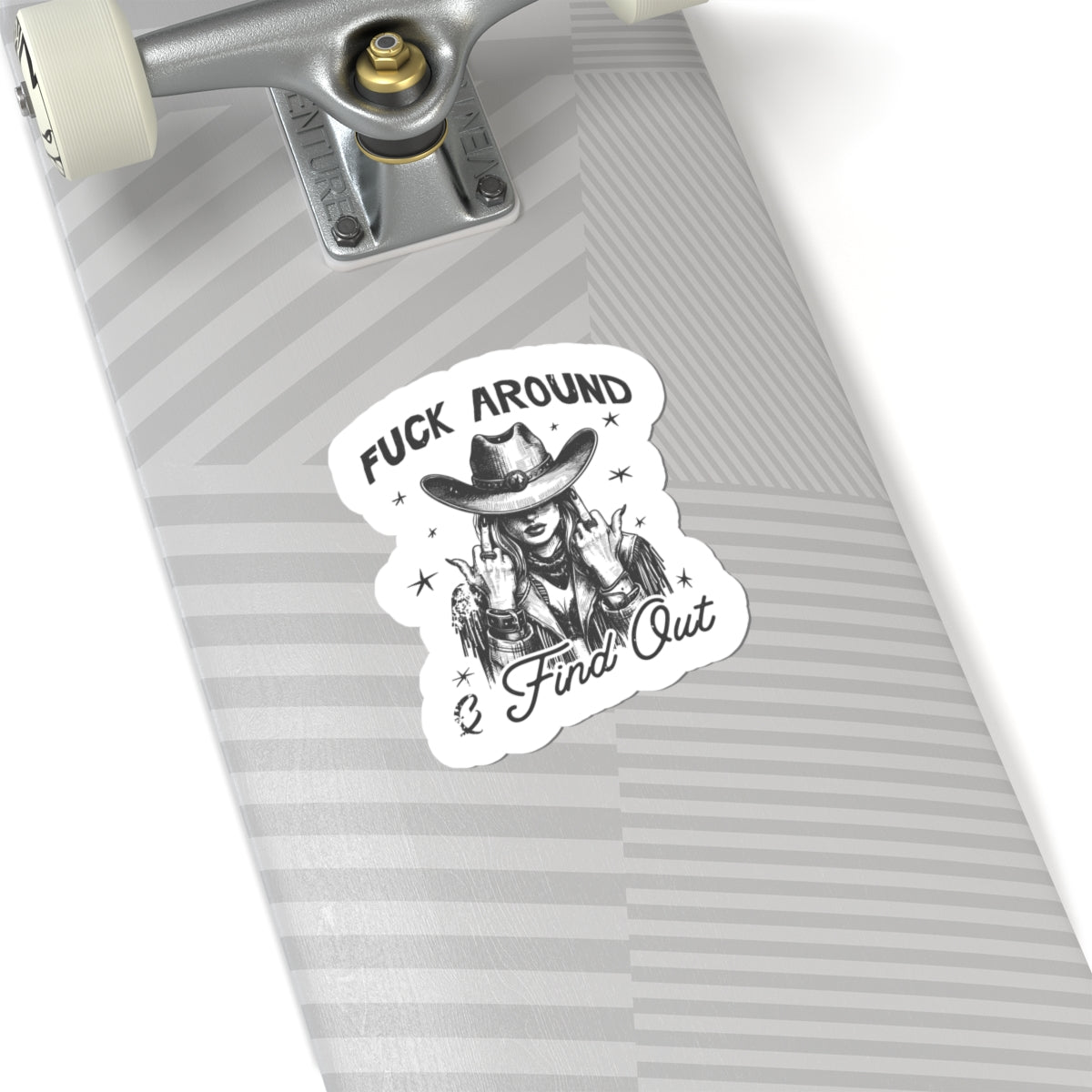 western girl attitude sticker