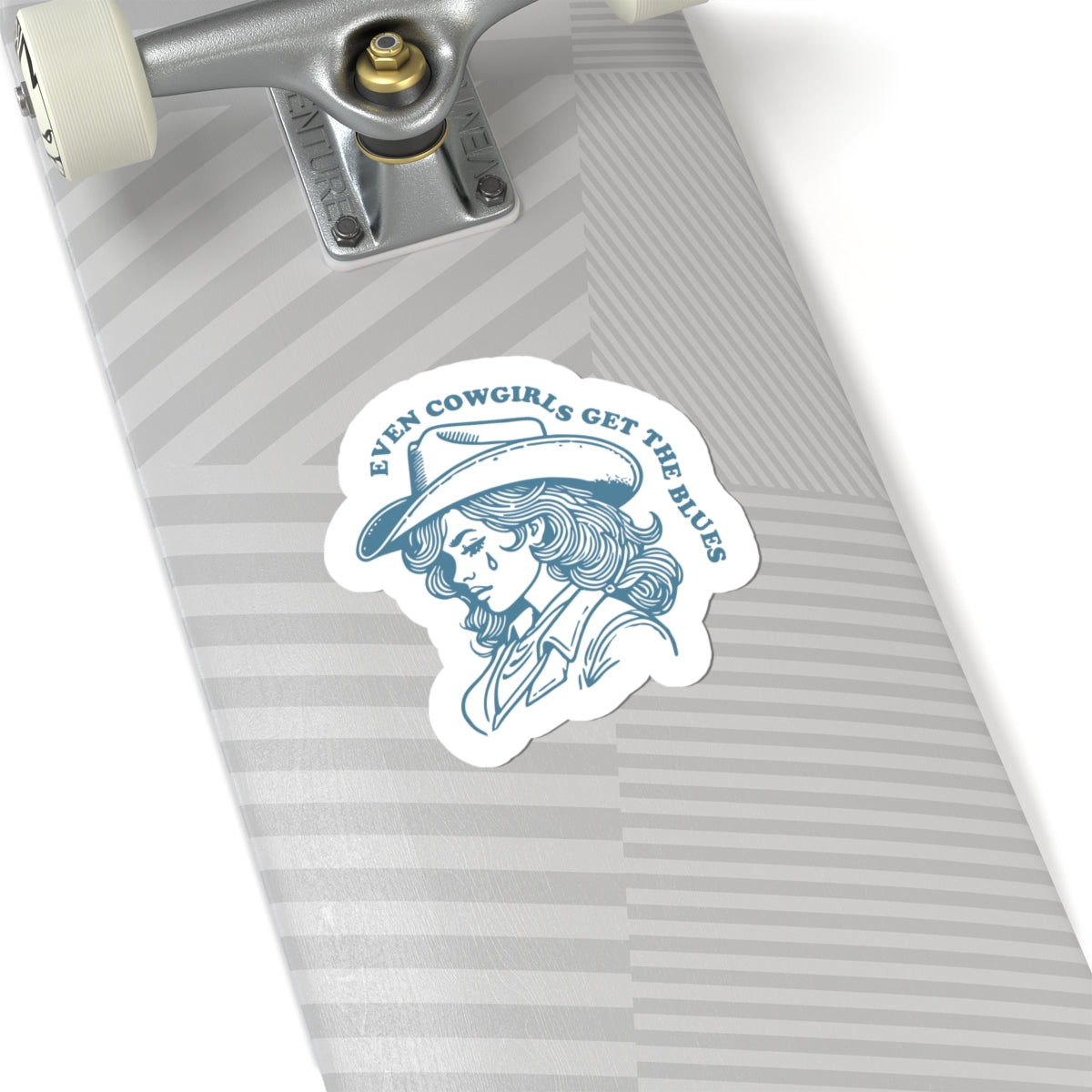 western art sticker cowgirl