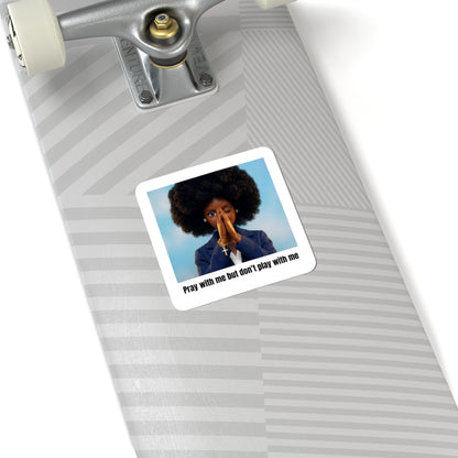 Pray With Me Water Bottle Sticker