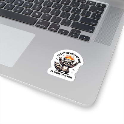 inspirational raccoon sticker decal