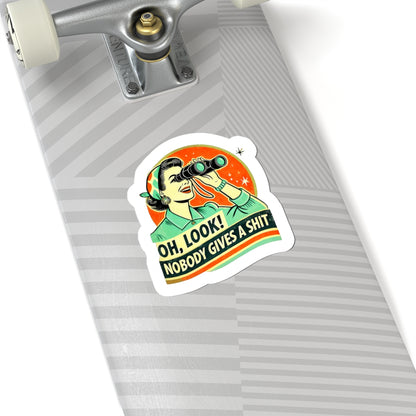 vintage woman illustration sticker