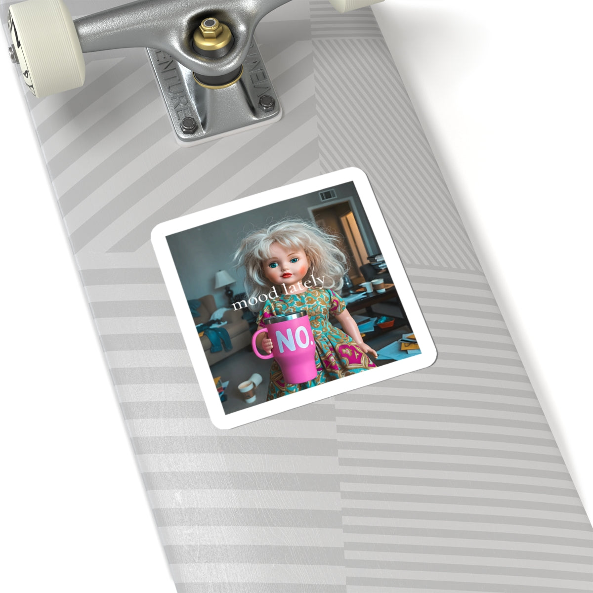 Mood Lately Doll Meme Vinyl Sticker