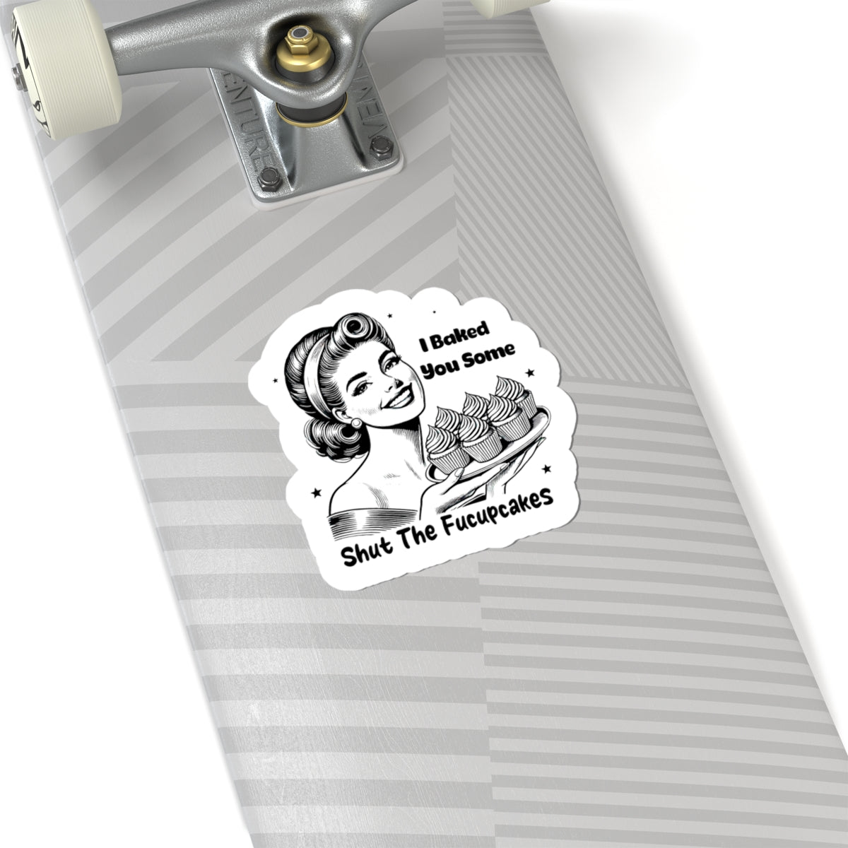 cupcake humor sticker decal