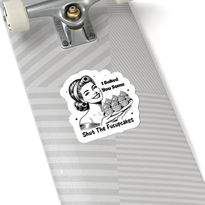 cupcake humor sticker decal