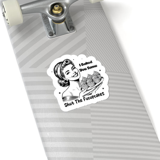 cupcake humor sticker decal