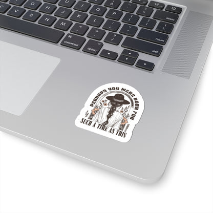 floral faith sticker decal