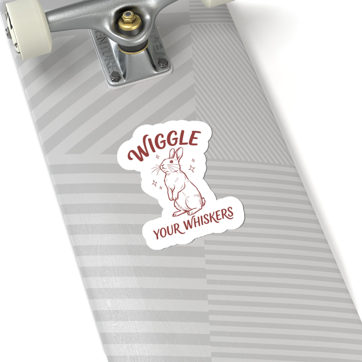 rabbit whiskers saying sticker