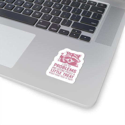 raccoon 99 problems sticker