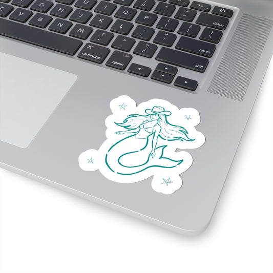 mermaid laptop sticker design