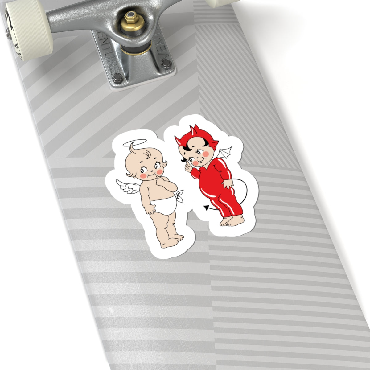 Devil Angel Kewpie Baby Sticker Decal