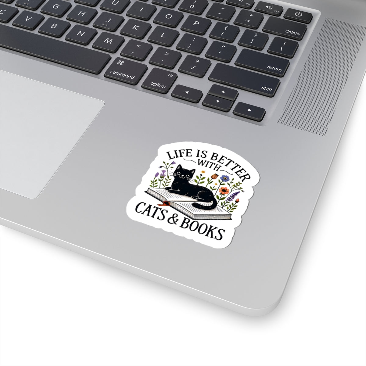 book lover cat sticker