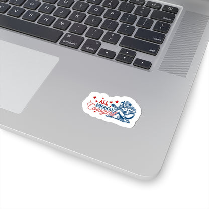 americana cowgirl sticker